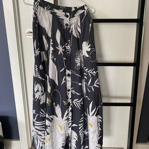 H&M Printed Floral Maxi Skirt